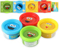 Sesame Street Scented Dough 4-Pack Soft Moldable Fruit-Scented Dough Assorted Colors 4 x 1 Oz
