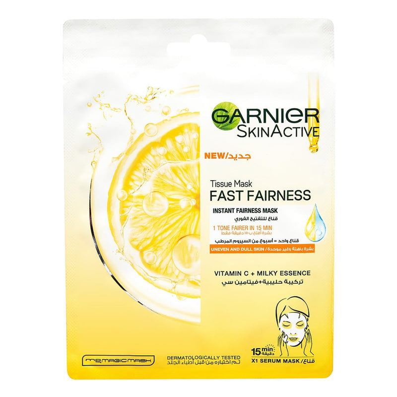 GARNIER SkinActive Fast Fairness Mask with Vitamin C Clay Face Mask 28g