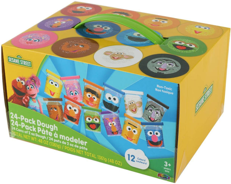 Sesame Street Dough Assorted Colors, 24 Count