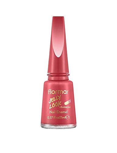 Flormar Jelly Look Nail Polish Gel Finish Ultra Shimmer Cherry Pop JL60