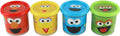 Sesame Street 4-Pack Scented Modeling Dough, 4 oz Tubs, Vibrant Colors