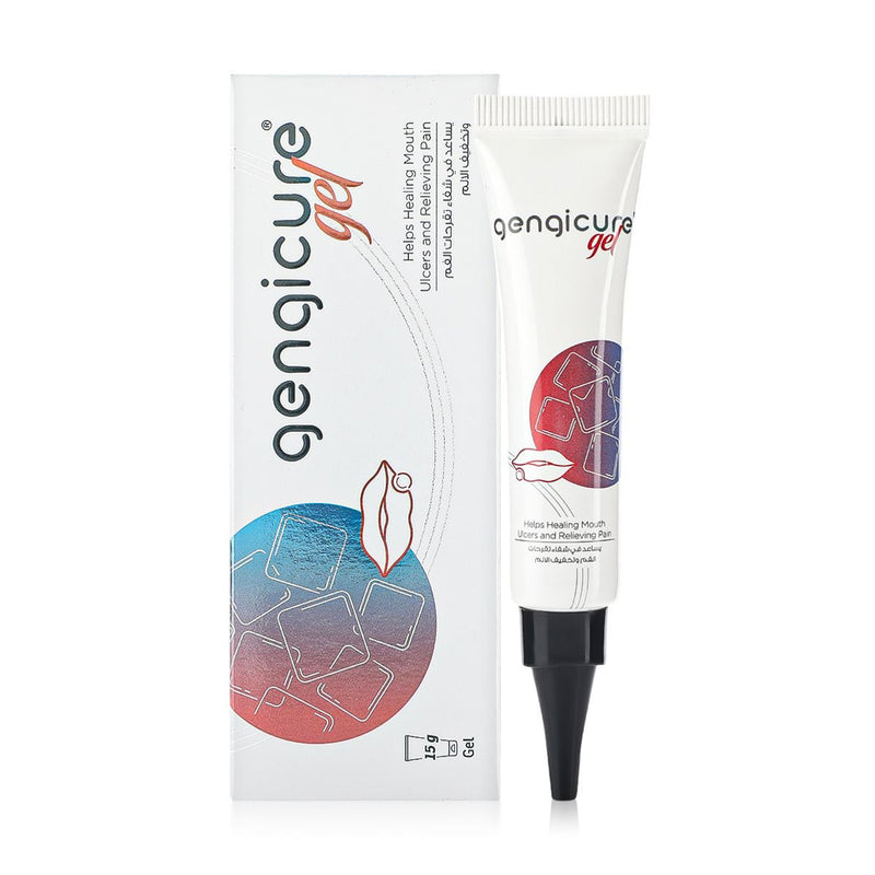 GENGICURE Gel for Mouth Ulcers with Hyaluronic Acid, 15 g Tube