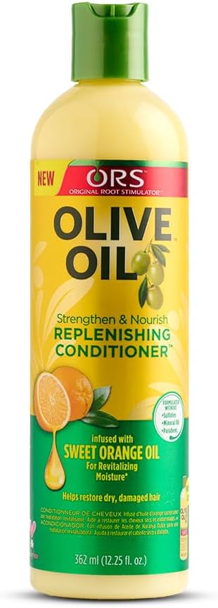 ORS Olive Oil Replenishing Conditioner for Moisture and Detangling, 362ml