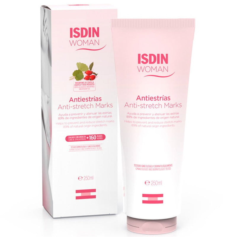 ISDIN Woman Anti-Stretch Marks Cream Hydrating Fast-Absorbing Formula 250 ml
