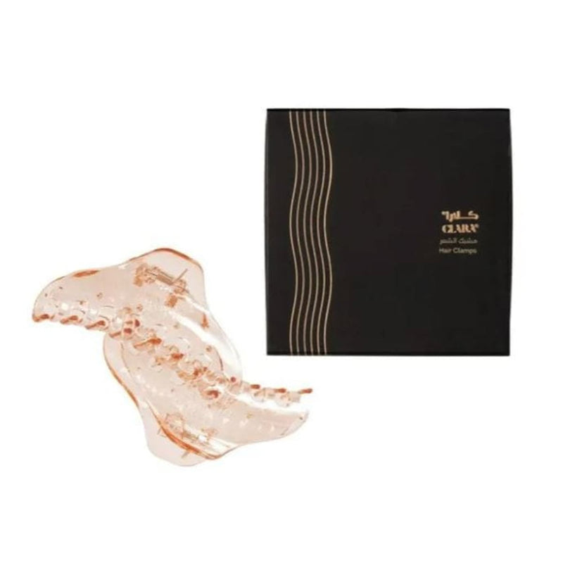 Clara Hair Clips Plastic Clamps Engraved Logo 2 Pieces