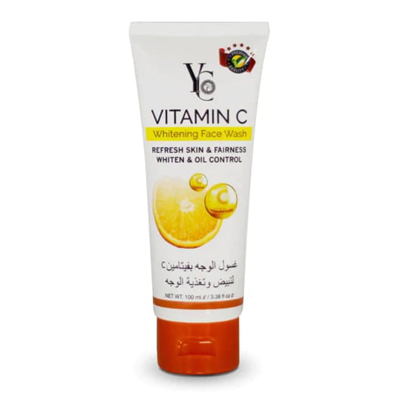 YC Vitamin C Face Wash, Lemon Extract Brightening Cleanser, 100g