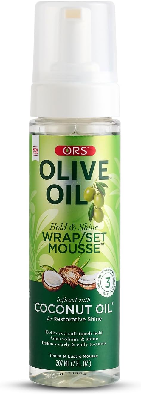 ORS Olive Oil Wrap-Set Hair Mousse Frizz Control Shine Foam