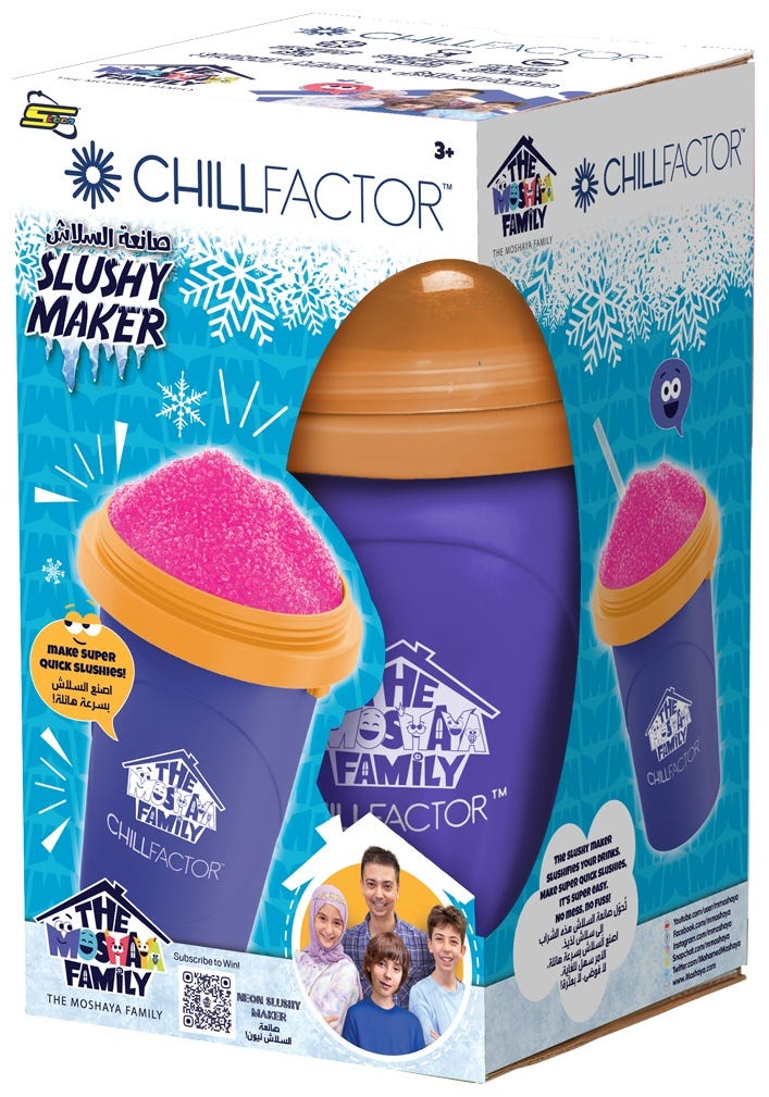 Moshaya Chill Factor Neon Slushy Maker, Rapid Freeze Technology