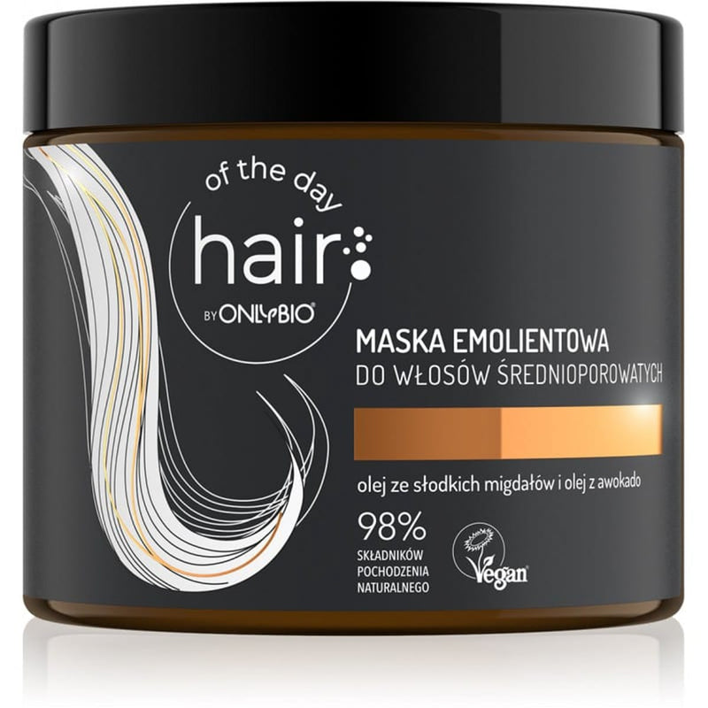 HAIR OF THE DAY Emoliant Hair Mask for Medium Porosity Hair, Sweet Almond & Avocado Oils, 400 ml