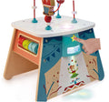 Hape Light-Up Circus Activity Cube Educational Playset with Bead Maze and Projector Light, 18 Months+