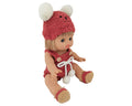 Qisen 14 Cuddly Baby Doll Soft Huggable Body with Hat, 1 Pc