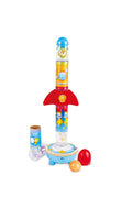 Hape Rocket Ball Air Stacker Interactive Air-Powered Stacking Toy with 7 Tubes, 24 Months+