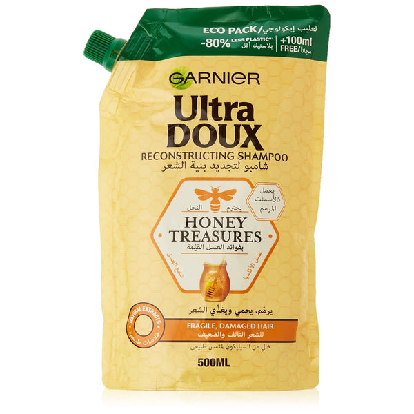 Garnier Ultra Doux Honey Treasures Shampoo Silicone-Free Nourishing Formula 500ml