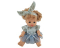 Qisen Charming Baby Doll with Dress and Headband, Soft Huggable Body, 1 Pc