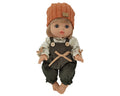 Qisen Adorable Baby Doll Soft Huggable Body with Cozy Hat, 1 Piece