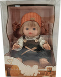 Qisen Adorable Baby Doll Soft Huggable Body with Cozy Hat, 1 Piece