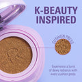 Revolution Superdewy Cushion Foundation Dewy Finish Peptides Light Neutral Cool