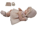 Qisen 37.5 cm Baby Doll with Skirt and Bibs, 1 Piece