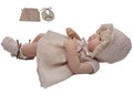 Qisen 37.5 cm Baby Doll with Skirt and Bibs, 1 Piece
