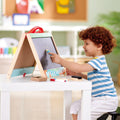 Hape Store & Go 3-in-1 Tabletop Easel Magnetic Whiteboard Blackboard Kids 3+