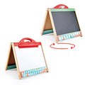 Hape Store & Go 3-in-1 Tabletop Easel Magnetic Whiteboard Blackboard Kids 3+