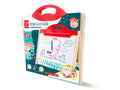 Hape Store & Go 3-in-1 Tabletop Easel Magnetic Whiteboard Blackboard Kids 3+