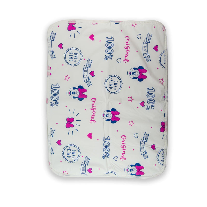 Disney Minnie Mouse Portable Waterproof Diaper Changing Mat, Pink, 47 x 64 cm