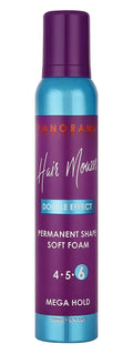 Panorama Professional Hair Mousse Mega Hold 6 Foam Strong Hold Natural Finish 200 ml