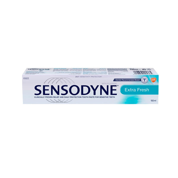 Sensodyne Extra Fresh Toothpaste Fluoride Gel for Sensitive Teeth 100ml