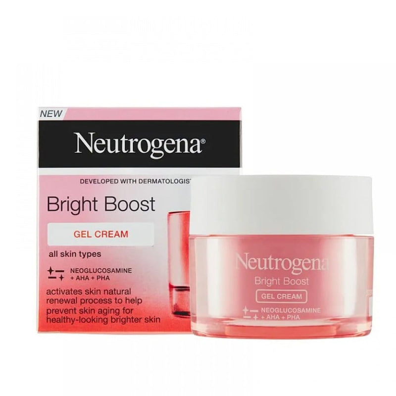 Neutrogena Bright Boost Gel Cream AHA PHA Neoglucosamine 50 ml