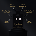Ear Sense Earrings Gold-Plated Stainless Steel with Zircon Stones Hypoallergenic Design