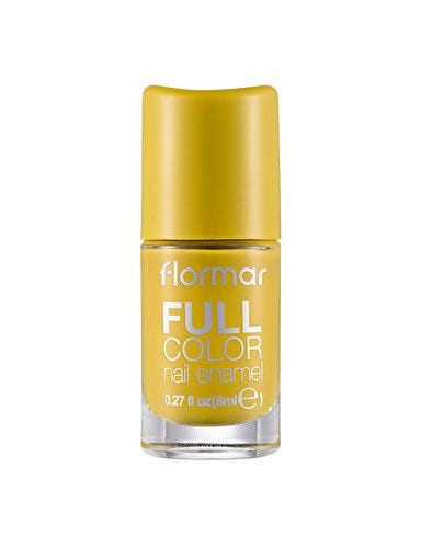 Flormar Full Color Nail Polish Liquid Gloss Finish Yellow FC22