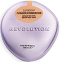 Revolution Superdewy Cushion Foundation Dewy Finish Peptides Medium Tan Cool