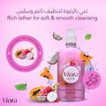 Viora Handwash Liquid Soap Dragon Fruit & Papaya Extract 500 ml