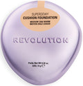Revolution Superdewy Cushion Foundation Dewy Finish Peptides Medium Tan Warm