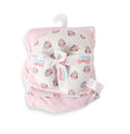 Disney Flannel Blanket With Neck Roll Red