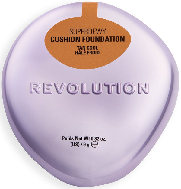 Revolution Superdewy Cushion Foundation Dewy Finish Peptides Tan Cool