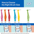 TePe Angled Interdental Brushes Orange 0.45 mm 6 Pieces