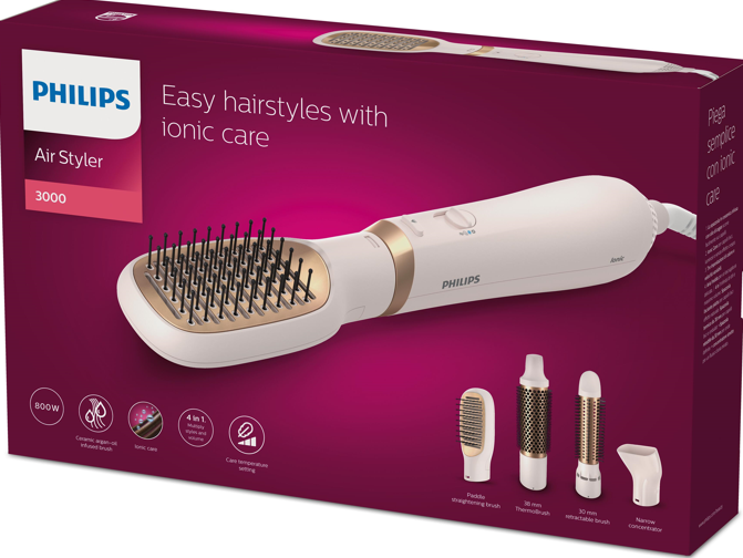 Philips Air Styler 3000 BHA310/03 800W Ionic Hair Dryer with 4 Attachments