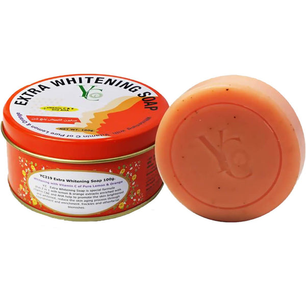 Yang Chain Brightening Soap Bar Vitamin C & E Lemon Orange Extracts 100 g