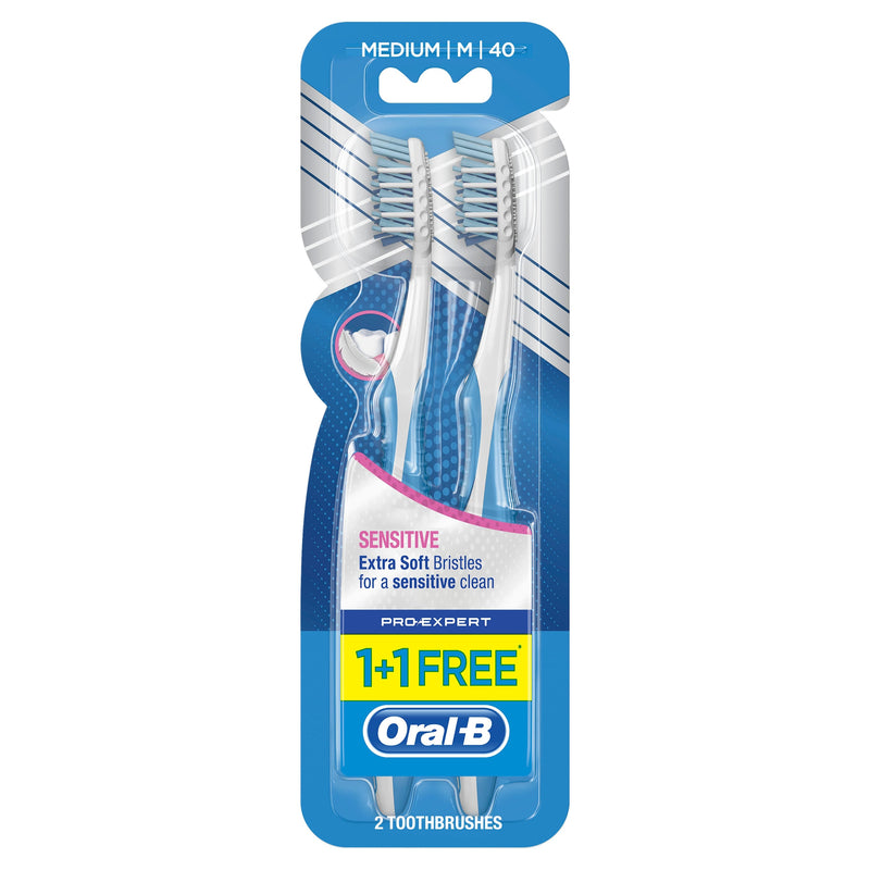 Oral-B Pro-Expert Manual Toothbrush Extra Soft CrissCross Bristles 2 Count