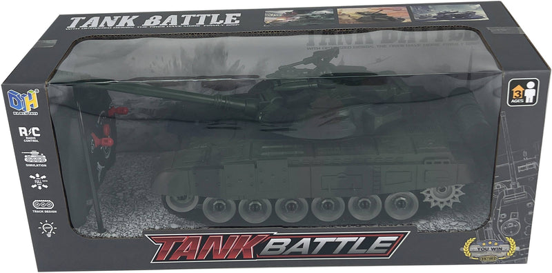 Da Hua Toys Tank Battle RC Military Tank with Light and Music, Ages 6+