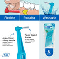 TePe Angle Interdental Brushes Blue 0.6 mm 6 Pieces