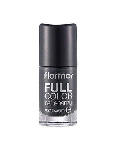 Flormar Full Color Nail Polish FC30 Liquid Black, Rich Pigment