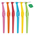 TePe Angle Interdental Brushes Angled Head Plastic-Coated Wire Assorted Sizes 6 Pieces