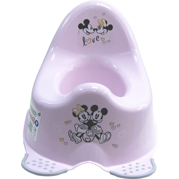 Disney Keeeper Potty Chair, Anti-Slip Minnie Mickey Pink, Flushing Sound