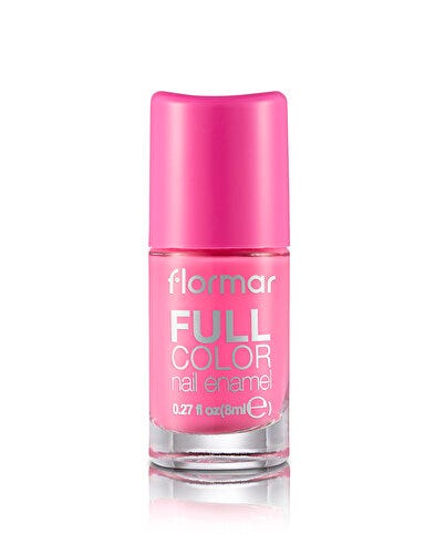 Flormar Full Color Nail Polish FC34 Pink Liquid Nail Enamel