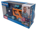 Xin Peng Yu PC66-03 City Truck Transporter with Light and Sound, 4 Pull-Back Vehicles