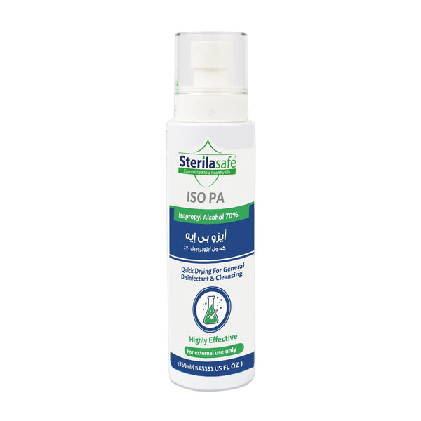 Sterilasafe ISO PA Disinfectant Spray 70% Isopropyl Alcohol 250 ml
