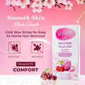 Velveta Body Wax Strips for Normal Skin with Shea - 20 Strips